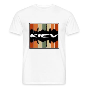 Kiew Ukraine Skyline Silhouette Reise Souvenir - Männer T-Shirt - Weiß - Vorne - AI Model Male 178 dark (178cm)