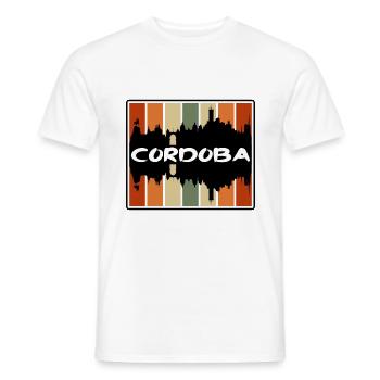 Cordoba Argentine Skyline Silhouette Travel Souven - T-shirt homme - blanc - Devant - AI Model Male 178 dark (178cm)