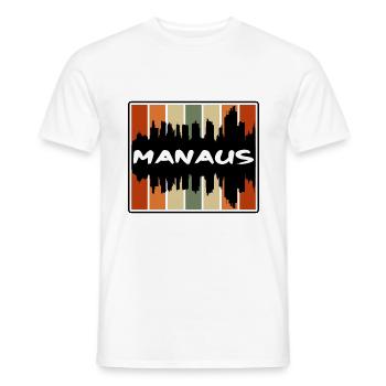 Manaus Brasilien Skyline Silhouette Reise Souvenir - Männer T-Shirt - Weiß - Vorne - AI Model Male 178 dark (178cm)