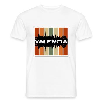 Valencia Venezuela Skyline Silhouette Travel Souve - T-shirt homme - blanc - Devant - AI Model Male 178 dark (178cm)