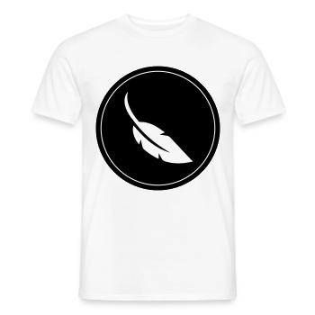 Cercle de symboles de stylo - T-shirt homme - blanc - Devant - AI Model Male 178 dark (178cm)