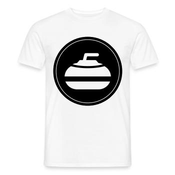 Cercle sportif de curling - T-shirt homme - blanc - Devant - AI Model Male 178 dark (178cm)