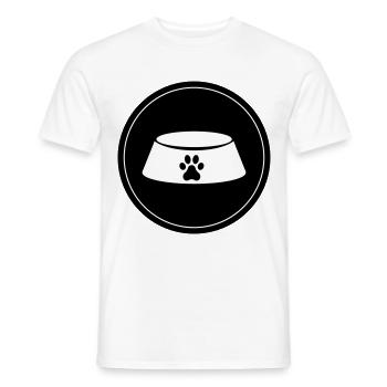 Napf Dog Circle - Men's T-Shirt - white - Front - AI Model Male 178 dark (178cm)