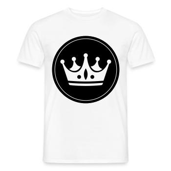 Symbole de la couronne - T-shirt homme - blanc - Devant - AI Model Male 178 dark (178cm)