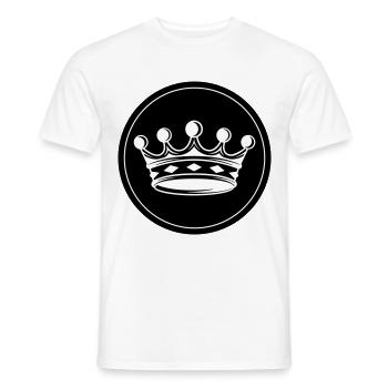 Krone Silhouette icon - Männer T-Shirt - Weiß - Vorne - AI Model Male 178 dark (178cm)
