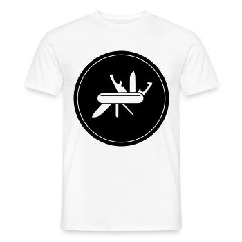 Taschenmesser - Männer T-Shirt - Weiß - Vorne - AI Model Male 178 dark (178cm)