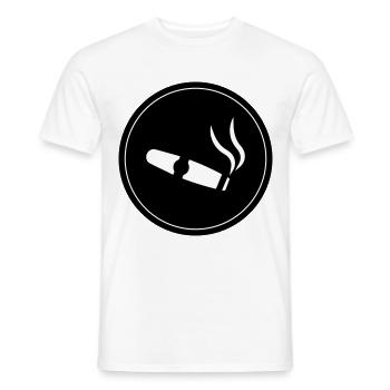 Cigar Symbol - Men's T-Shirt - white - Front - AI Model Male 178 dark (178cm)