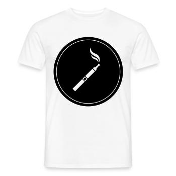 Silhouette de cigarette électronique - T-shirt homme - blanc - Devant - AI Model Male 178 dark (178cm)