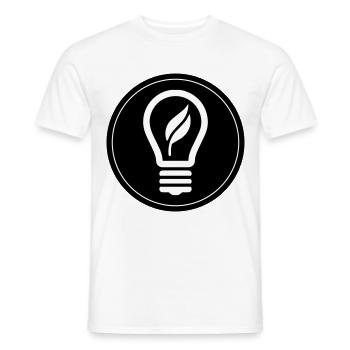 Glühbirne Symbol - Männer T-Shirt - Weiß - Vorne - AI Model Male 178 dark (178cm)