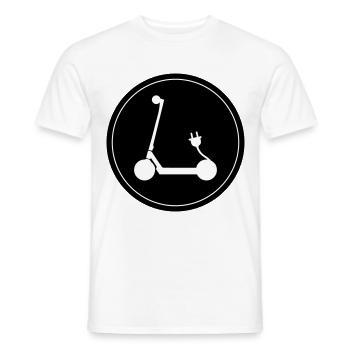 E-roller Icon - Männer T-Shirt - Weiß - Vorne - AI Model Male 178 dark (178cm)