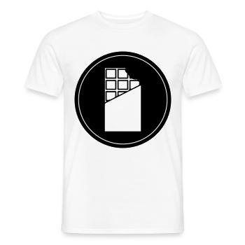Chocolate Icon Icon - Men's T-Shirt - white - Front - AI Model Male 178 dark (178cm)
