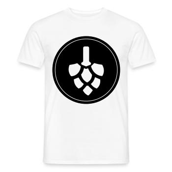 Houblon de bière - T-shirt homme - blanc - Devant - AI Model Male 178 dark (178cm)