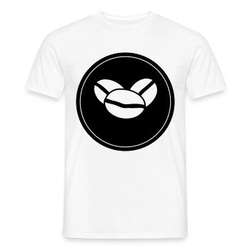 Coffee bean icon - Men's T-Shirt - white - Front - AI Model Male 178 dark (178cm)
