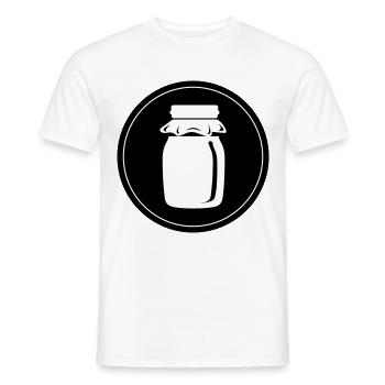 Honey symbol beekeeper - Men's T-Shirt - white - Front - AI Model Male 178 dark (178cm)