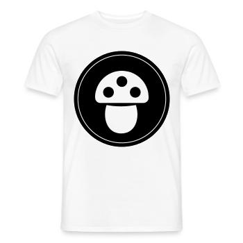 Symbole des champignons - T-shirt homme - blanc - Devant - AI Model Male 178 dark (178cm)