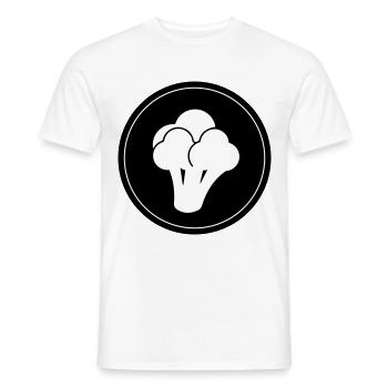 Légumes brocolis - T-shirt homme - blanc - Devant - AI Model Male 178 dark (178cm)