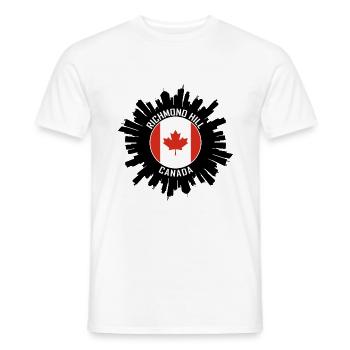 Richmond Hill Skyline Kanada Flagge Reise-Souvenir - Männer T-Shirt - Weiß - Vorne - AI Model Male 178 dark (178cm)