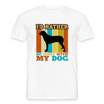 Anatolian Shephard Dog Silhouette Retro Sunset - Men's T-Shirt - white - Front - AI Model Male 178 dark (178cm)