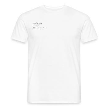Prendre soin de soi - T-shirt homme - blanc - Devant - AI Model Male 178 dark (178cm)