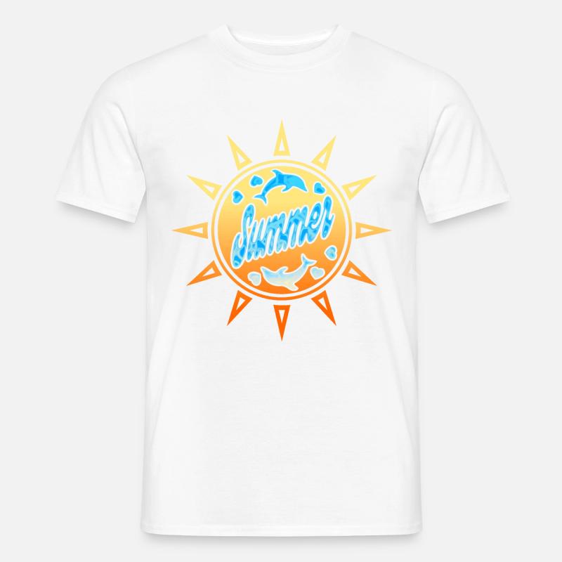 SOMMER - Männer T-Shirt - Weiß