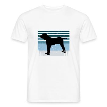 Kumaon Mastiff Hundeliebhaber Silhouette Vintage Sonnenuntergang - Männer T-Shirt - Weiß - Vorne - AI Model Male 178 dark (178cm)