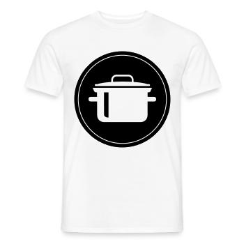 kochtopf kochen - Männer T-Shirt - Weiß - Vorne - AI Model Male 178 dark (178cm)