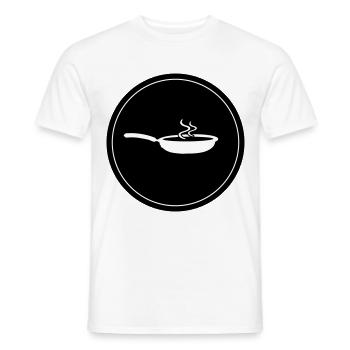Pfanne Koch - Männer T-Shirt - Weiß - Vorne - AI Model Male 178 dark (178cm)