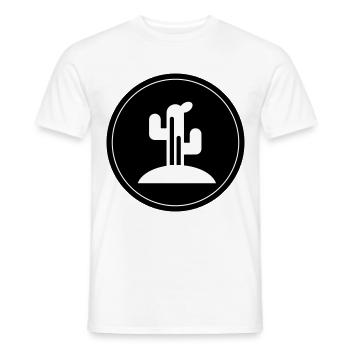 Cactus plant - Men's T-Shirt - white - Front - AI Model Male 178 dark (178cm)