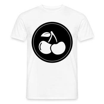 Cherry fruit - Men's T-Shirt - white - Front - AI Model Male 178 dark (178cm)