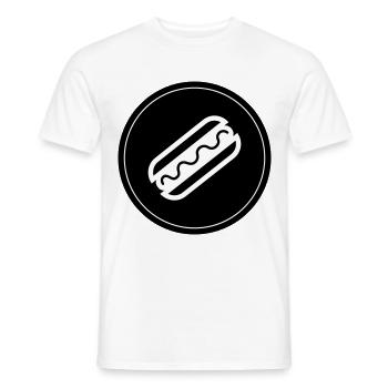 Hotdog Symbol Hot Dog - Men's T-Shirt - white - Front - AI Model Male 178 dark (178cm)