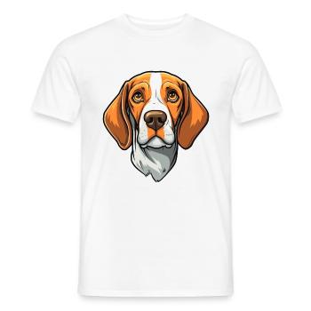 Ariege Pointer Hund Rasse Cartoon Kawaii Illustrati - Männer T-Shirt - Weiß - Vorne - AI Model Male 178 dark (178cm)