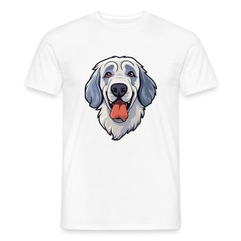 Aryan Molossus Dog Breed Cartoon Kawaii Illustrati - T-shirt homme - blanc - Devant - AI Model Male 178 dark (178cm)