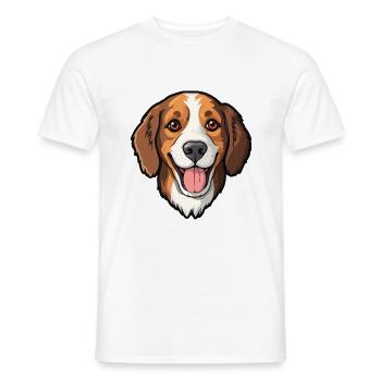 Cao Da Serra De Aires Hunderasse Cartoon Kawaii Ill - Männer T-Shirt - Weiß - Vorne - AI Model Male 178 dark (178cm)