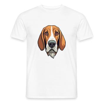 Estnischer Jagdhund Rasse Cartoon Kawaii Illustrati - Männer T-Shirt - Weiß - Vorne - AI Model Male 178 dark (178cm)