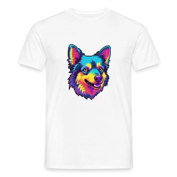 Mudi Hunderasse Karikatur Kawaii Illustration - Männer T-Shirt - Weiß - Vorne - AI Model Male 178 dark (178cm)