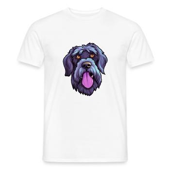 Riesenschnauzer Hunderasse Cartoon Kawaii Illustrat - Männer T-Shirt - Weiß - Vorne - AI Model Male 178 dark (178cm)