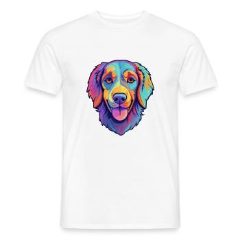 Formose Mountain Dog race Cartoon Kawaii Illustr - T-shirt homme - blanc - Devant - AI Model Male 178 dark (178cm)