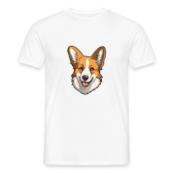 Norwegischer Lundehund Hunderasse Cartoon Kawaii Illus - Männer T-Shirt - Weiß - Vorne - AI Model Male 178 dark (178cm)