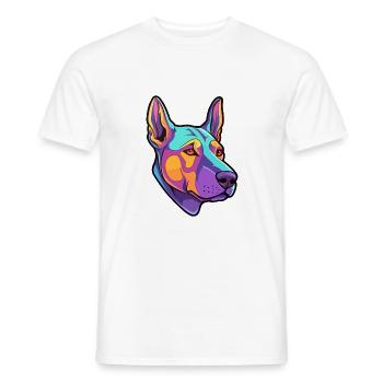 Thai Ridgeback Chien Race Cartoon Kawaii Illustrati - T-shirt homme - blanc - Devant - AI Model Male 178 dark (178cm)
