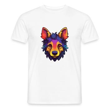 Belge Groenendael Chien Race Cartoon Kawaii Illus - T-shirt homme - blanc - Devant - AI Model Male 178 dark (178cm)