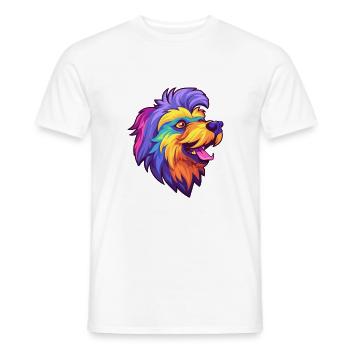 Griffon Belge Chien Race Cartoon Kawaii Illustrat - T-shirt homme - blanc - Devant - AI Model Male 178 dark (178cm)
