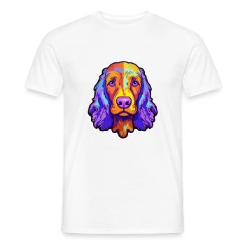 American Water Spaniel Dog Breed Cartoon Kawaii Il - Männer T-Shirt - Weiß - Vorne - AI Model Male 178 dark (178cm)
