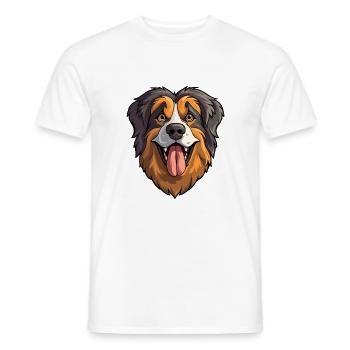 Taigan Kyrgyz Taighany Dog Breed Cartoon Kawaii Il - Men's T-Shirt - white - Front - AI Model Male 178 dark (178cm)