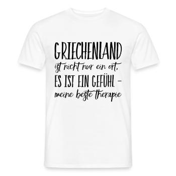 Lustiger Griechischer Spruch Griechenland Geschenk - Männer T-Shirt - Weiß - Vorne - AI Model Male 178 dark (178cm)