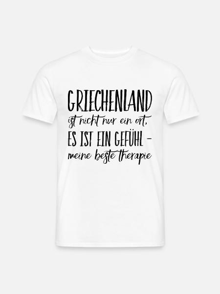 Lustiger Griechischer Spruch Griechenland Geschenk - Männer T-Shirt - Weiß