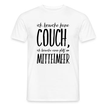 Lustiger Griechischer Spruch Griechenland Geschenk - Männer T-Shirt - Weiß - Vorne - AI Model Male 178 dark (178cm)