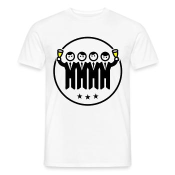 L’équipe de l’enterrement de vie de garçon et de garçon - T-shirt homme - blanc - Devant - AI Model Male 178 dark (178cm)