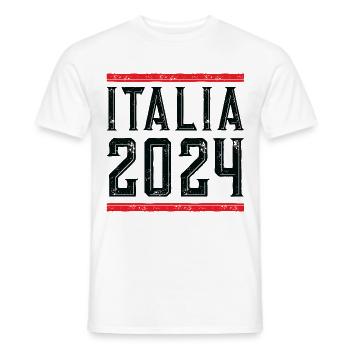Italia 2024 - Männer T-Shirt - Weiß - Vorne - AI Model Male 178 dark (178cm)