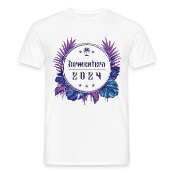 Formentera 2024 - T-shirt homme - blanc - Devant - AI Model Male 178 dark (178cm)