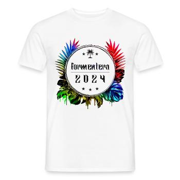 Formentera 2024 Multicolore - T-shirt homme - blanc - Devant - AI Model Male 178 dark (178cm)